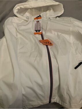 NWT, Tommy Hilfiger White Jacket, With Hood, Size XXL